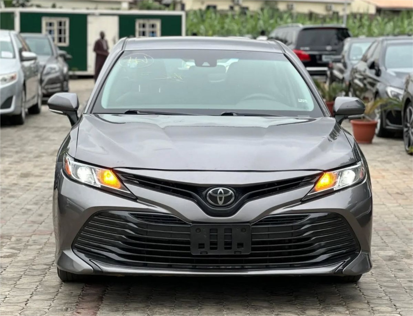 Toyota Camry grey, front view